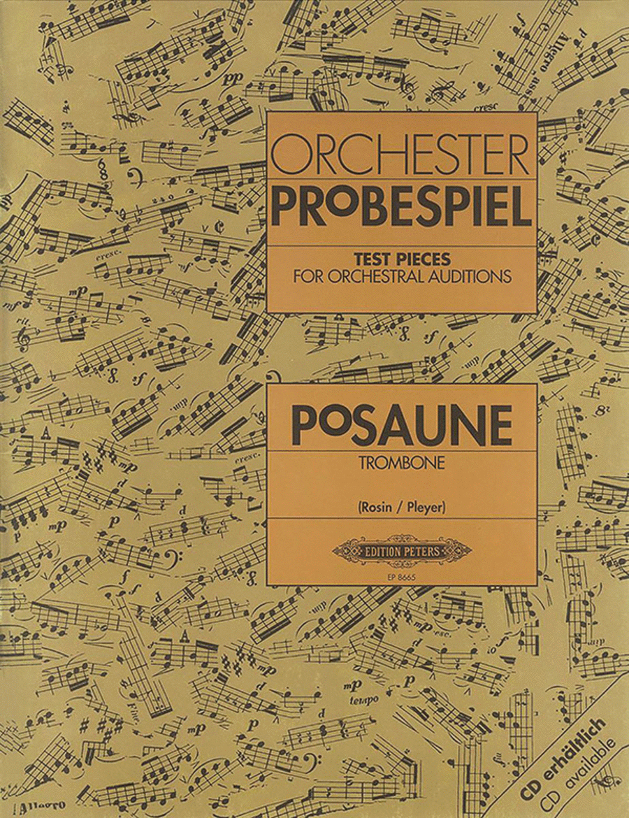 Test Pieces For Orchestral Auditions - Trombone Bass Trombone scores gallery preview page 1