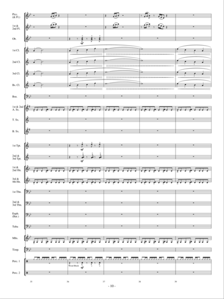 Sensei's Ride On The Cherry Blossom Express Concert Band scores gallery preview page 9