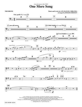 Book cover for One More Song (from Vivo) (arr. Roger Emerson) - Trombone