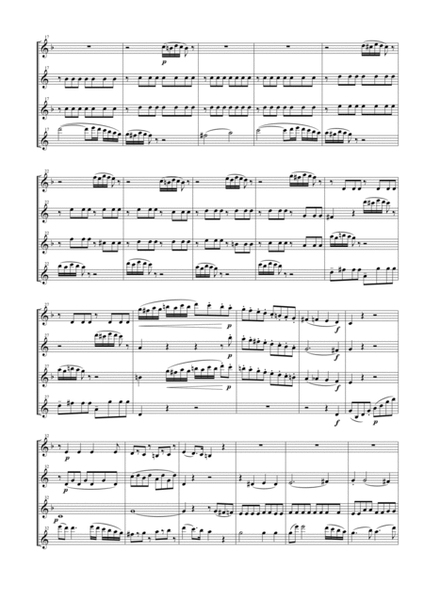 String Quartet KV 590 for Saxophone Quartet (SATB) image number null