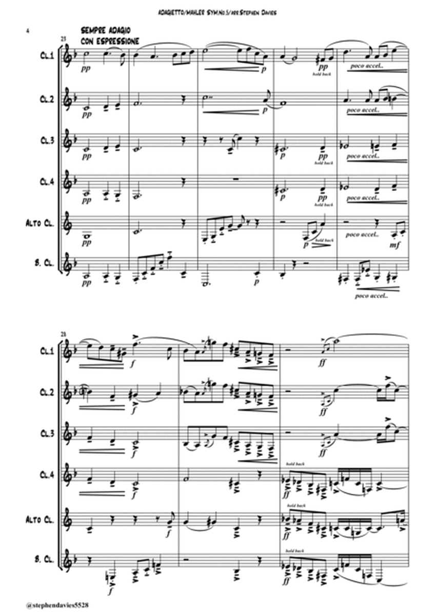 'Adagietto' from Symphony No.5 image number null