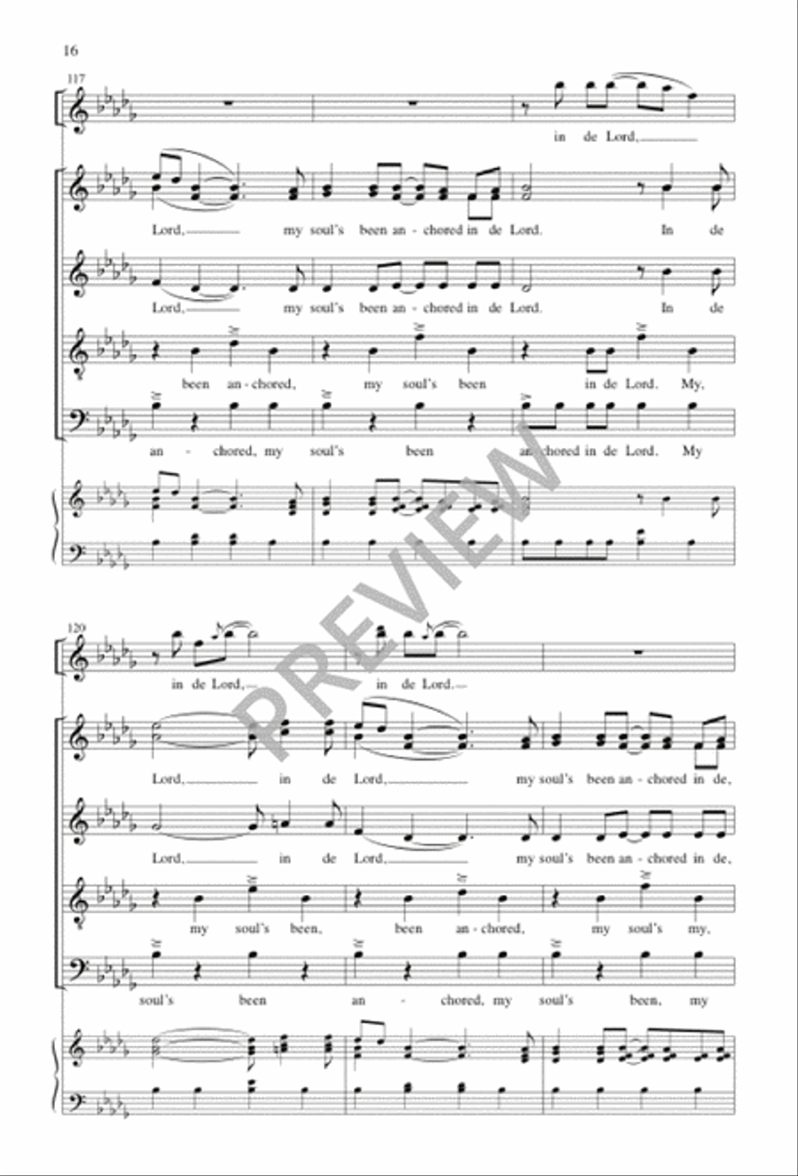 Anchored in de Lord SSATB - Sheet Music page 16