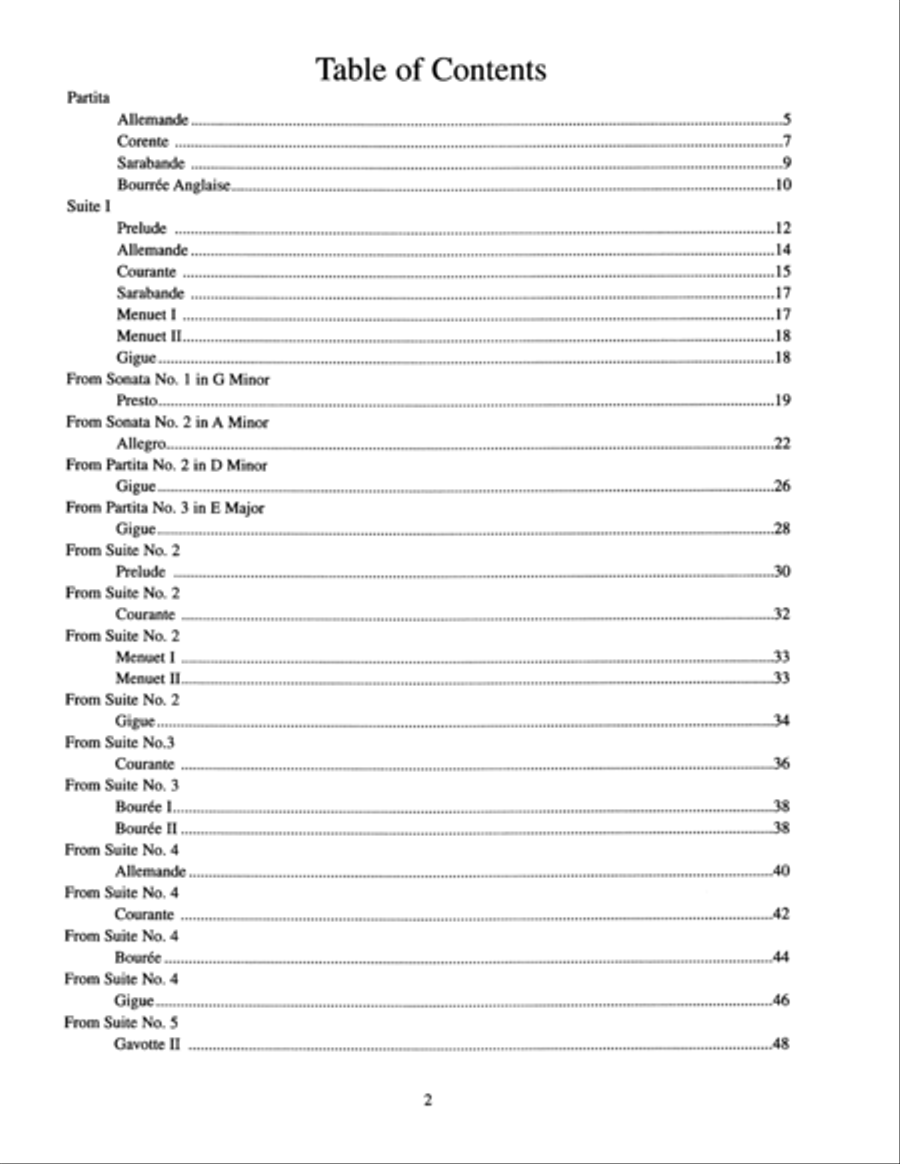 Solos from the Unaccompanied Works of J. S. Bach Saxophone Solo scores gallery preview page 3