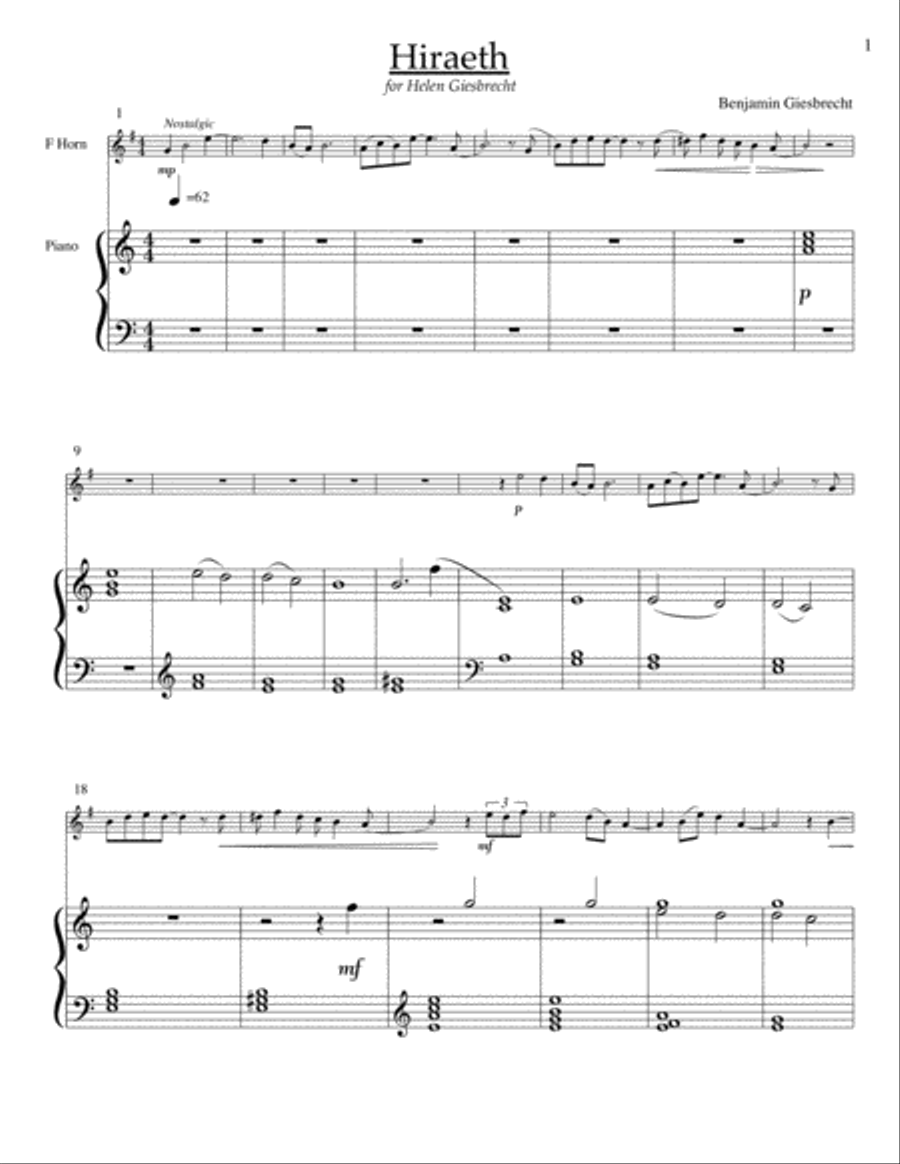 Hiraeth Horn scores gallery preview page 2