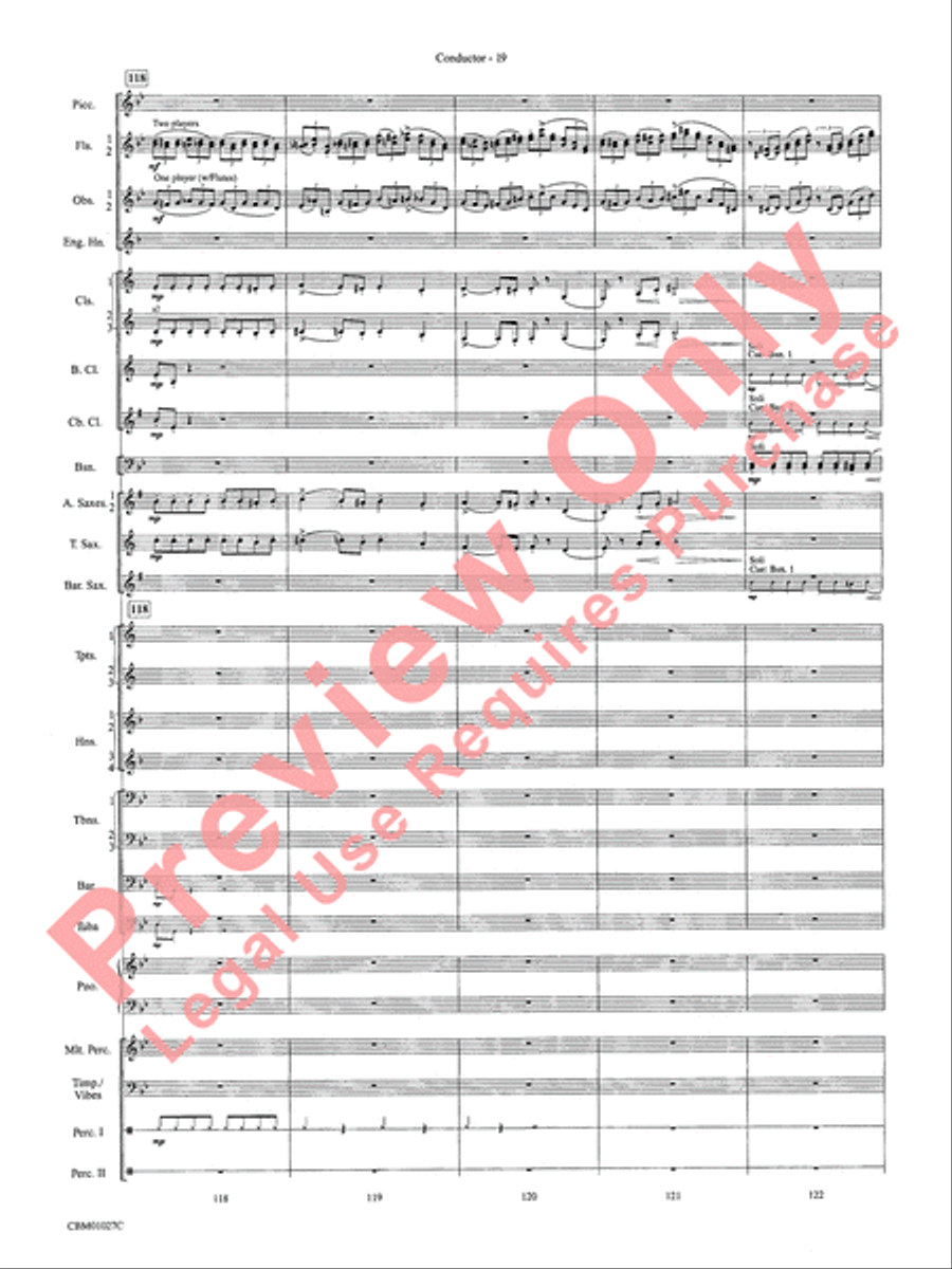 Harry Potter Symphonic Suite Concert Band scores gallery preview page 22
