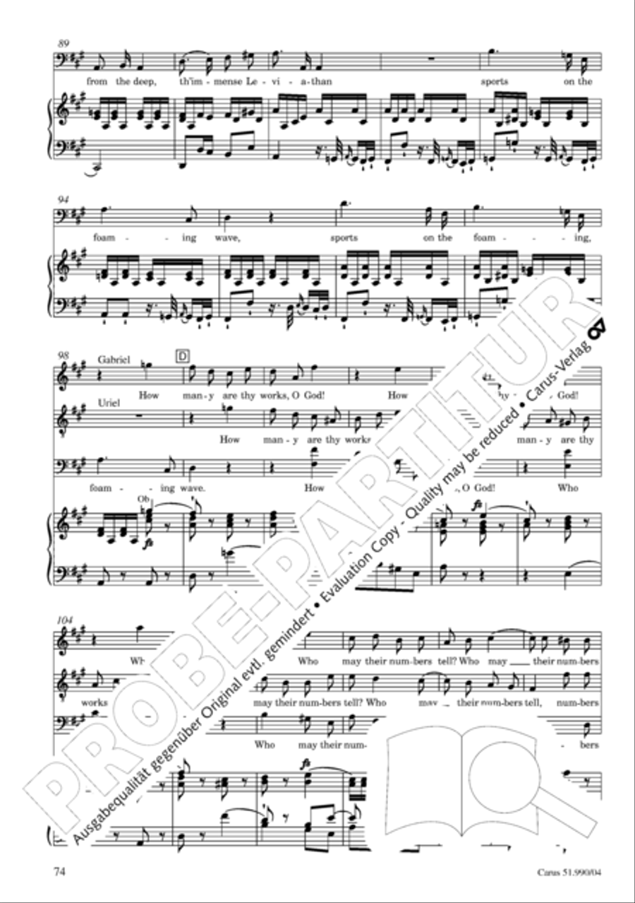 The Creation 4-Part scores gallery preview page 75