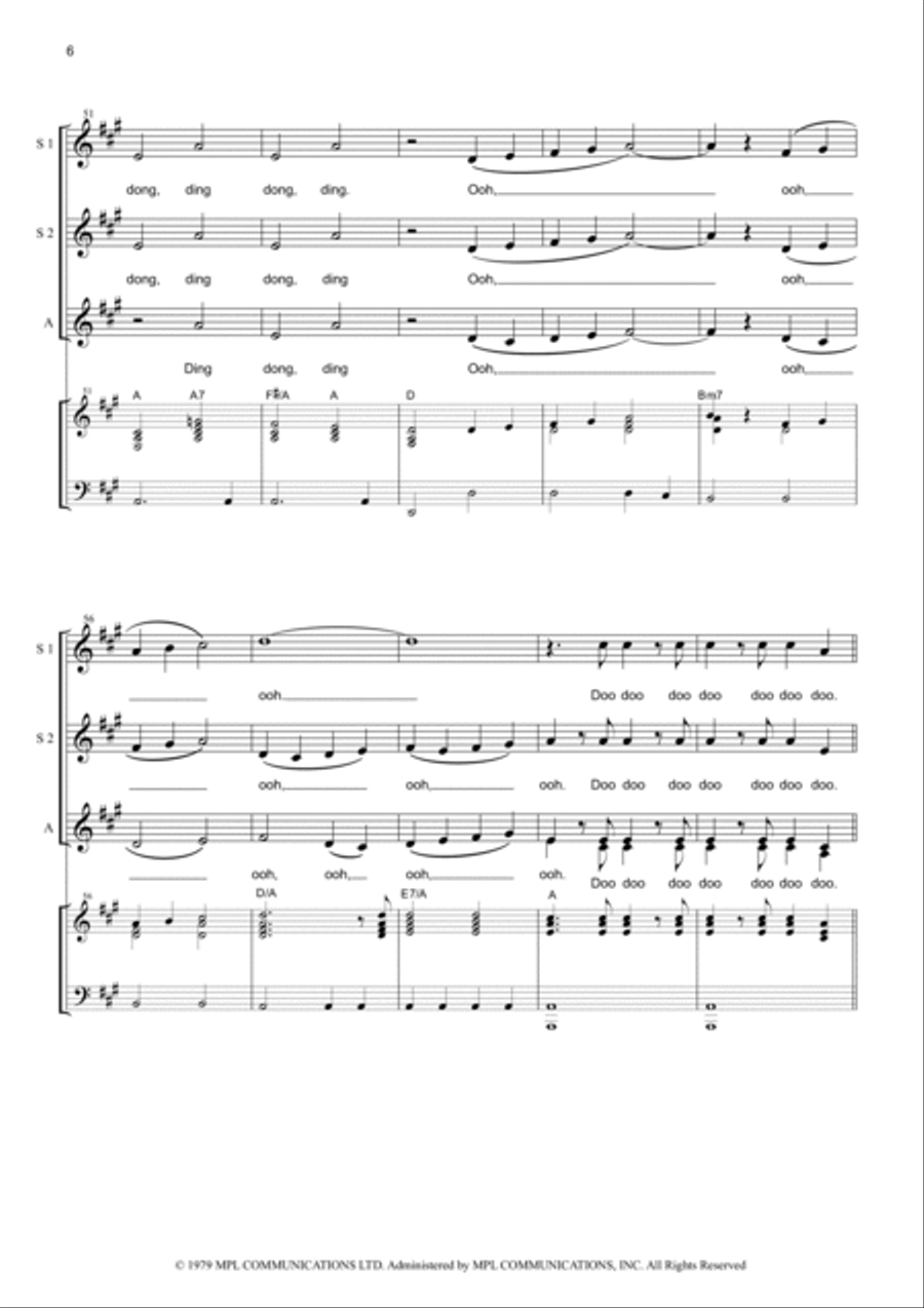 Wonderful Christmastime SSA scores gallery preview page 6