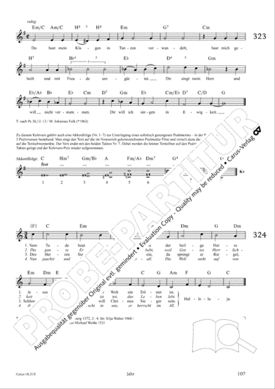 Gitarrenbuch zum Gotteslob Guitar scores gallery preview page 101