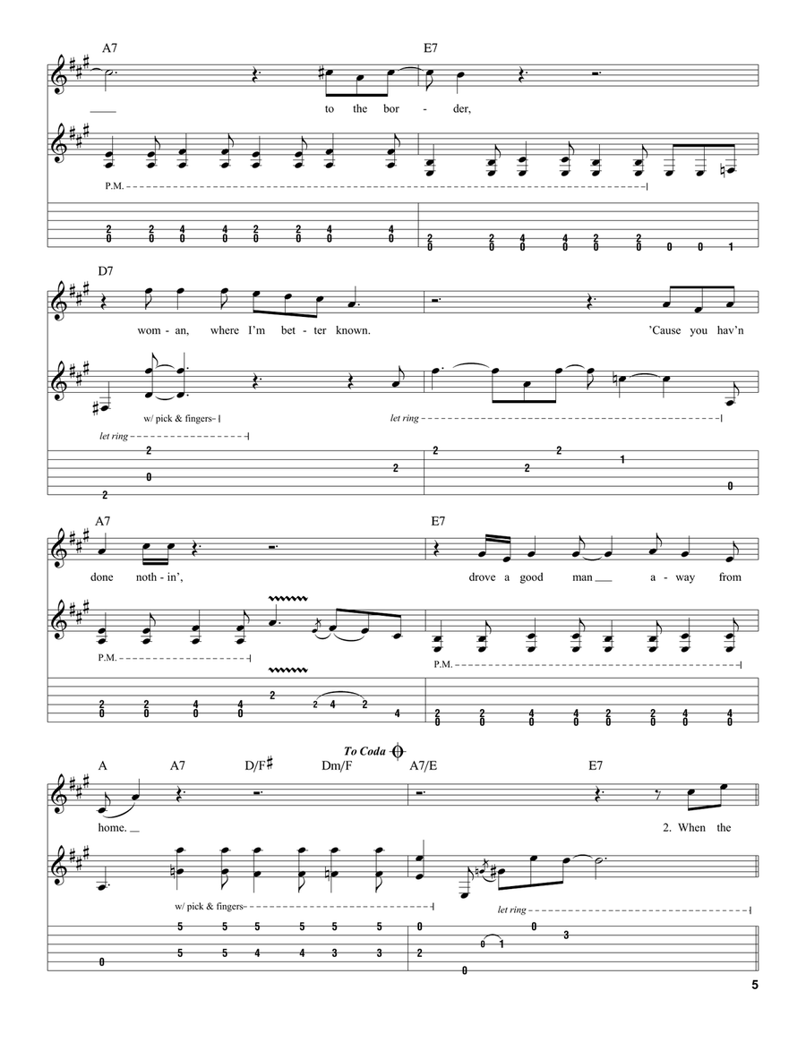 Key To The Highway Acoustic Guitar scores gallery preview page 5