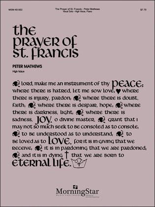 Book cover for The Prayer of St. Francis