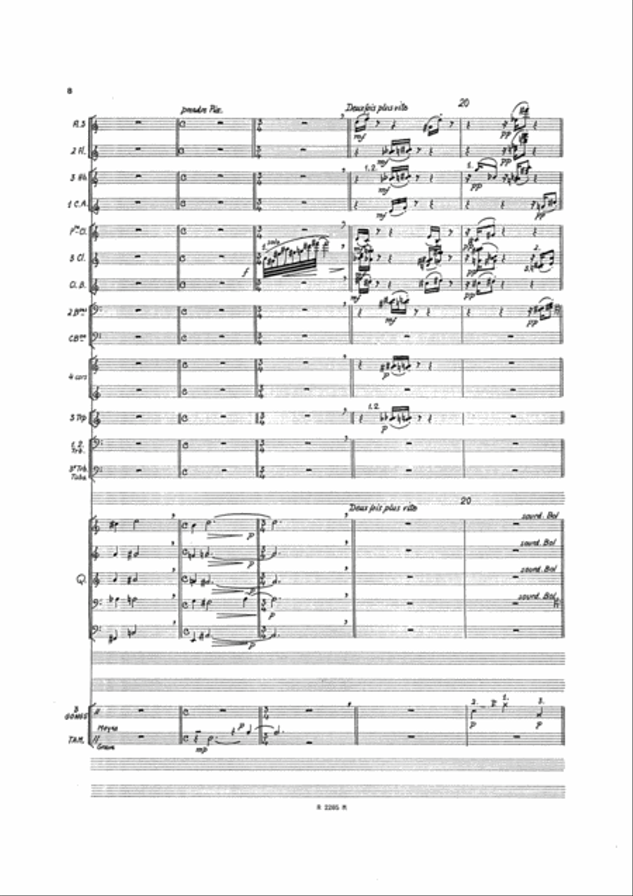 Chants de l'Apocalypse, Quintette de Cuivres Solo Set of Parts scores gallery preview page 8