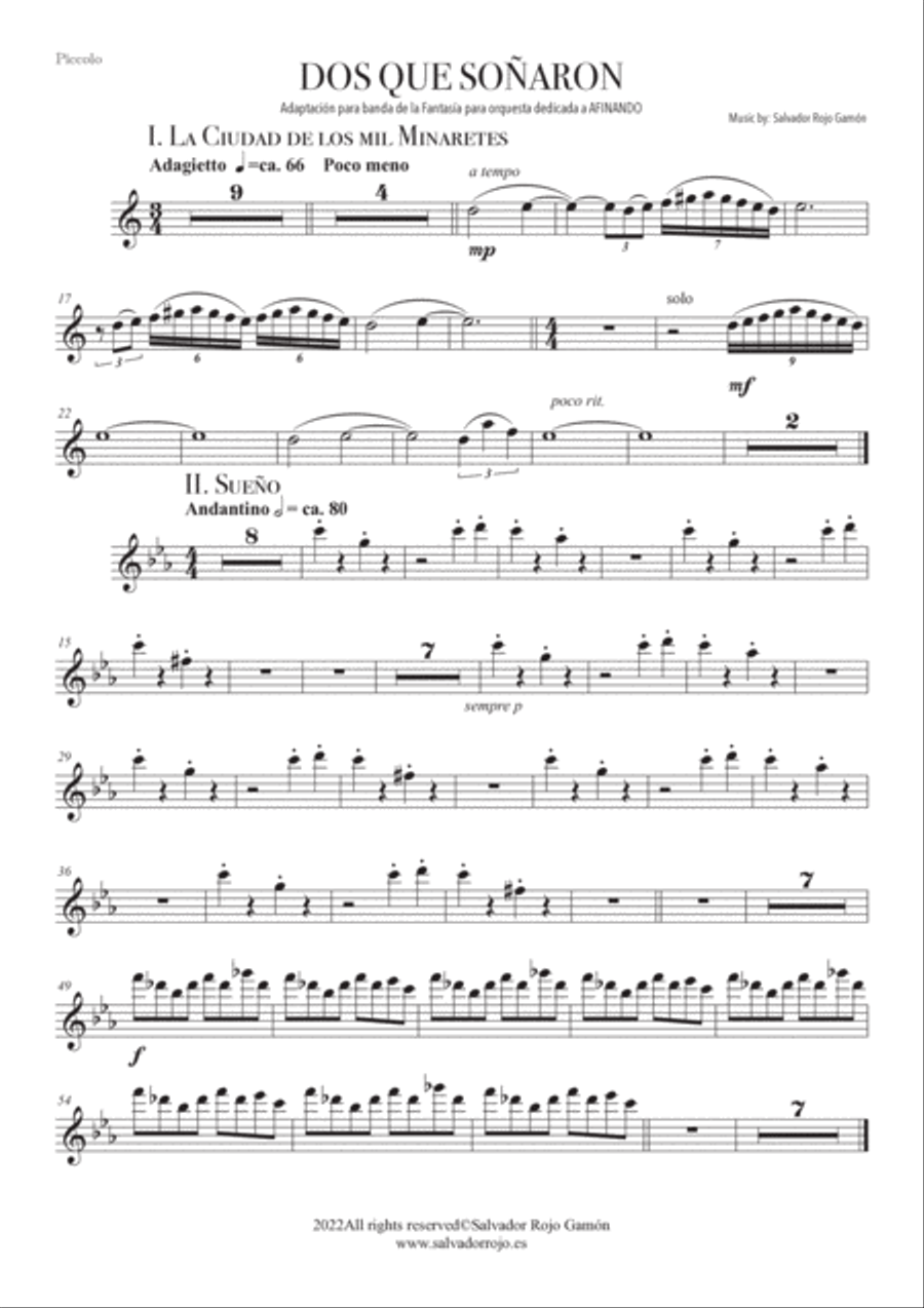 Dos que Soñaron Concert Band scores gallery preview page 2