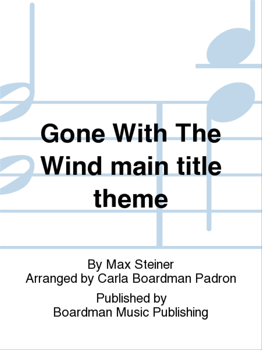 Gone With The Wind main title theme String Quartet scores gallery preview page 1