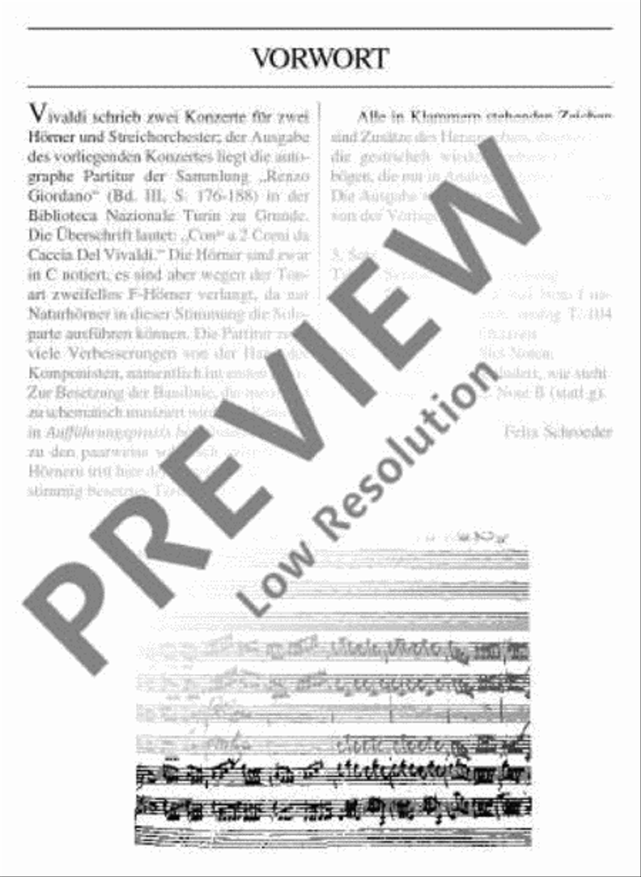 Concerto F major Horn scores gallery preview page 6