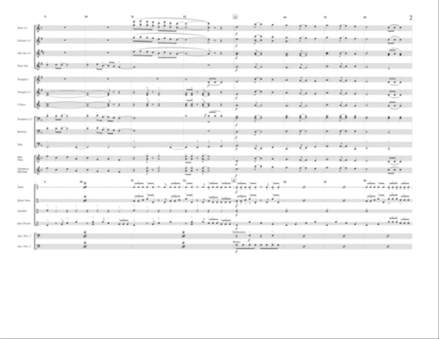 Holiday Road (from National Lampoon's Vacation) (arr. Tom Wallace) - Full Score Marching Band scores gallery preview page 2