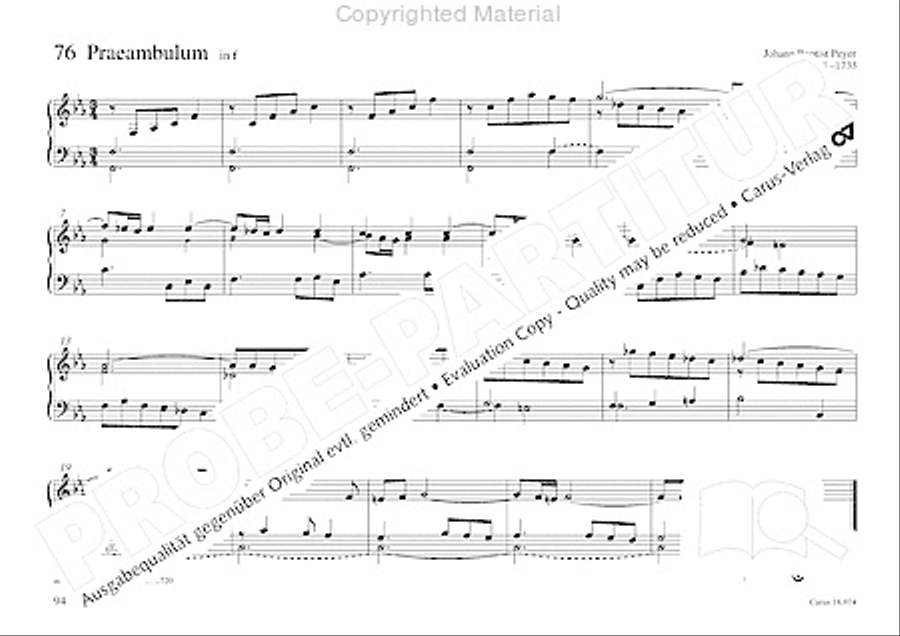 Organo pleno. Orgelstucke zum Ein- und Auszug Organ Solo scores gallery preview page 102
