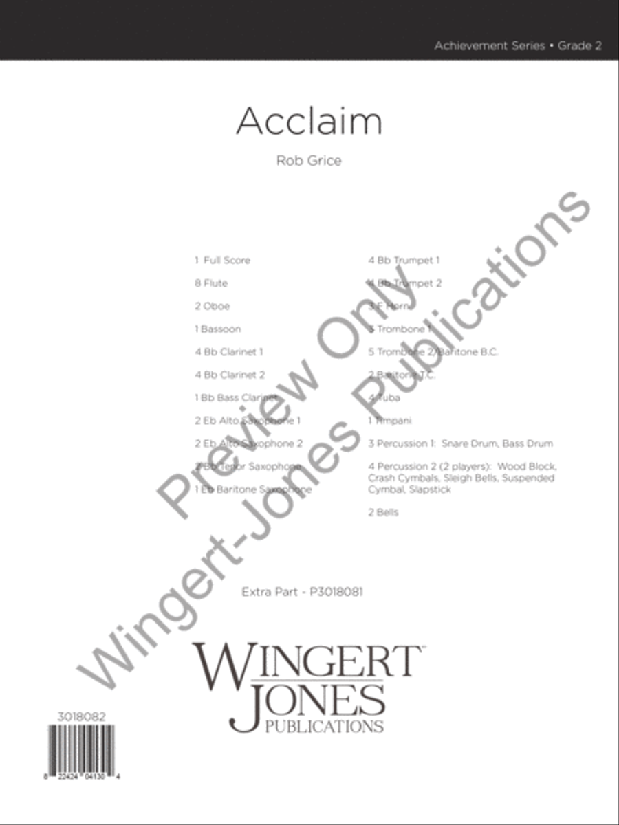 Acclaim Acclaim Concert Band scores gallery preview page 2