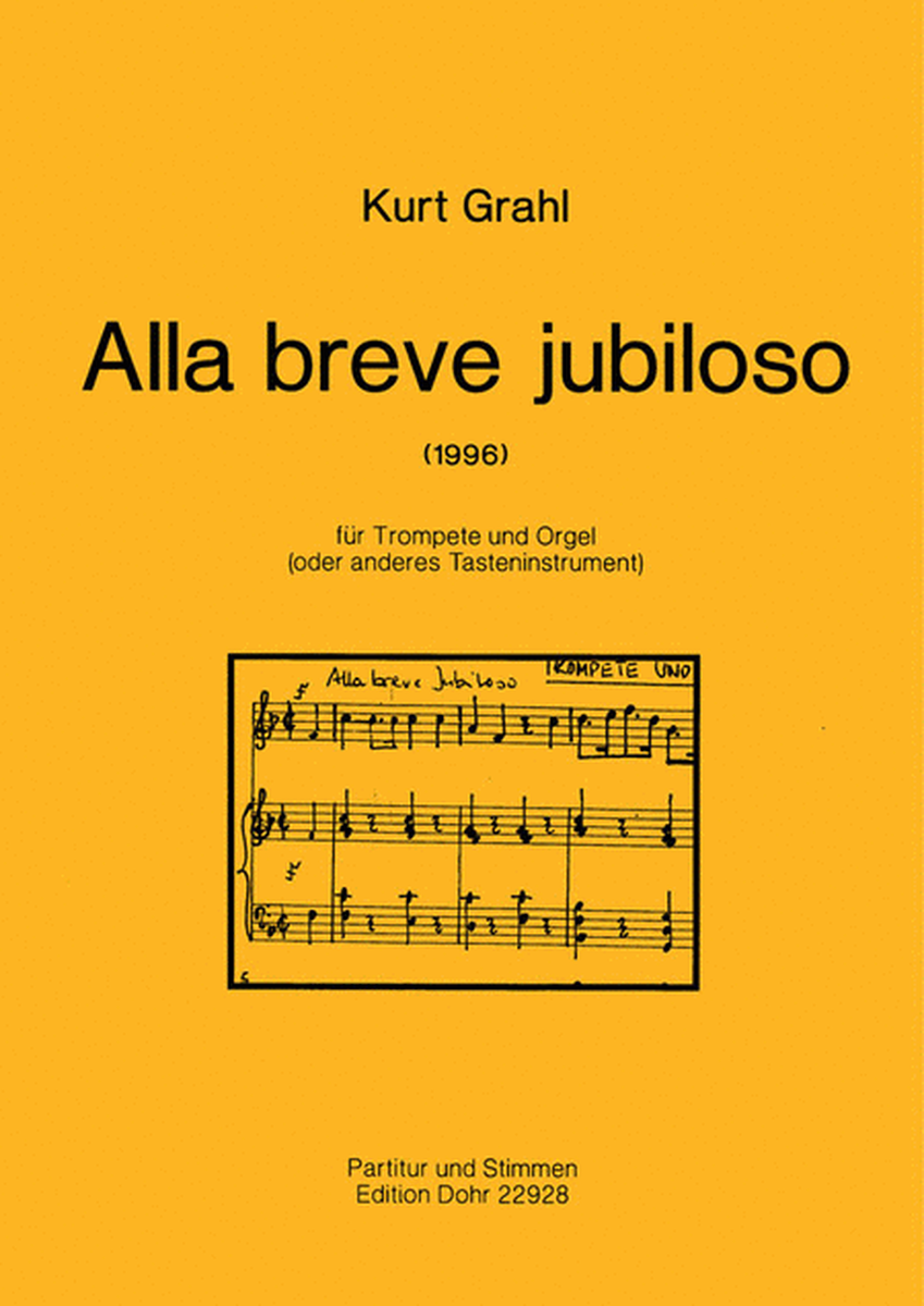Alla breve jubiloso für Trompete und Orgel (1996)