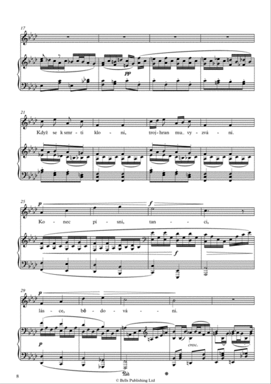 Aj! Kterak trojhranec muj, Op. 55 No. 2 (F minor) Voice Solo scores gallery preview page 2