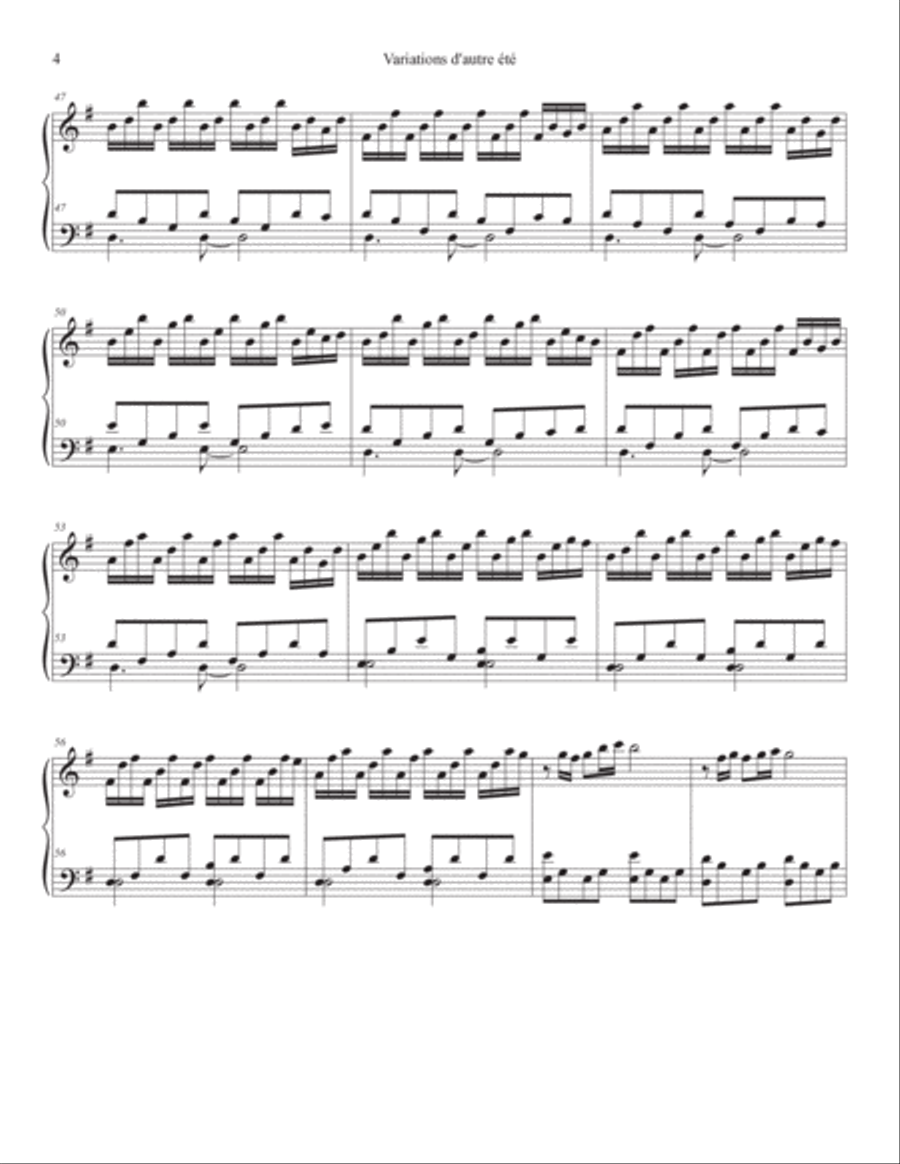 Comptine D'un Autre Été: L'après-midi Piano Solo scores gallery preview page 4