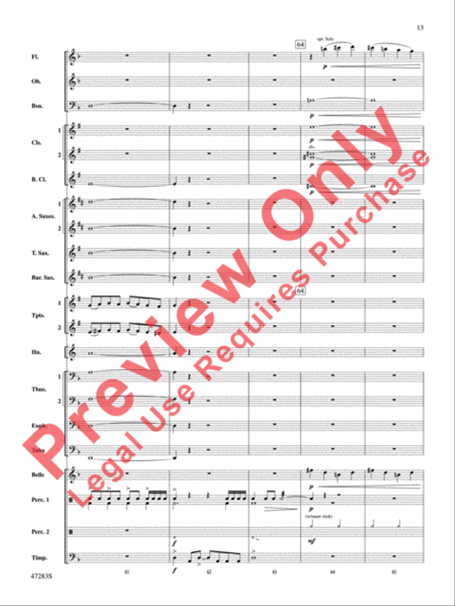 Red Giant Red Giant Concert Band scores gallery preview page 14