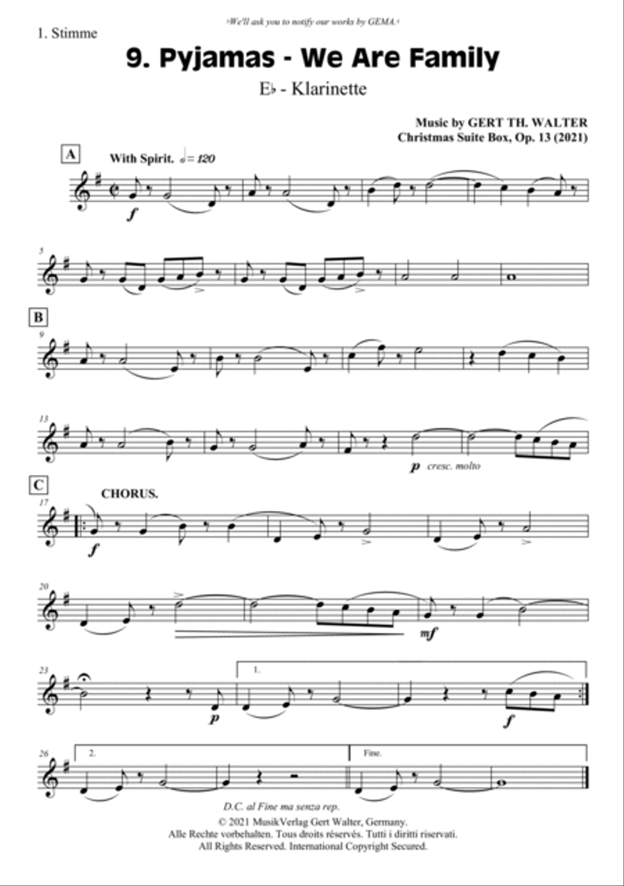 Pyjamas - We Are Family School and Community scores gallery preview page 6