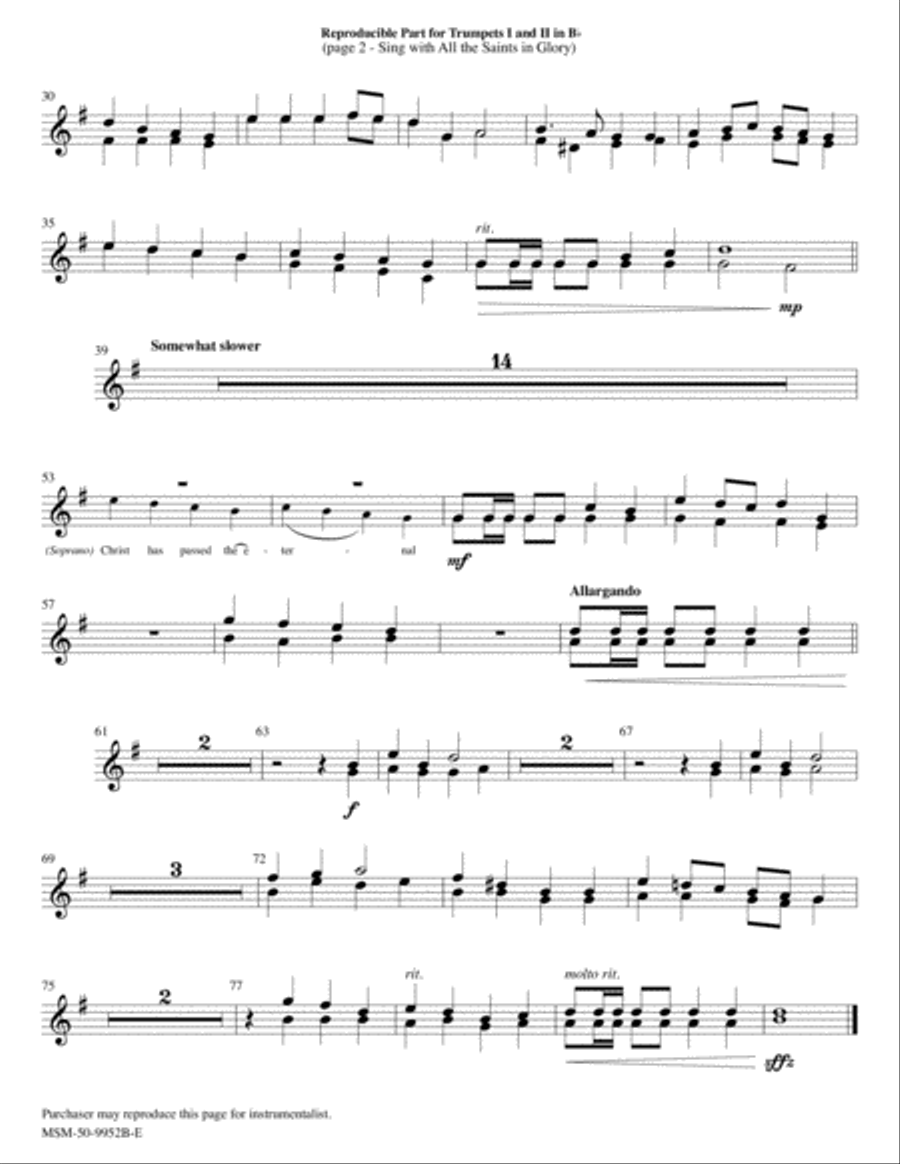 Sing with All the Saints In Glory Choir scores gallery preview page 2