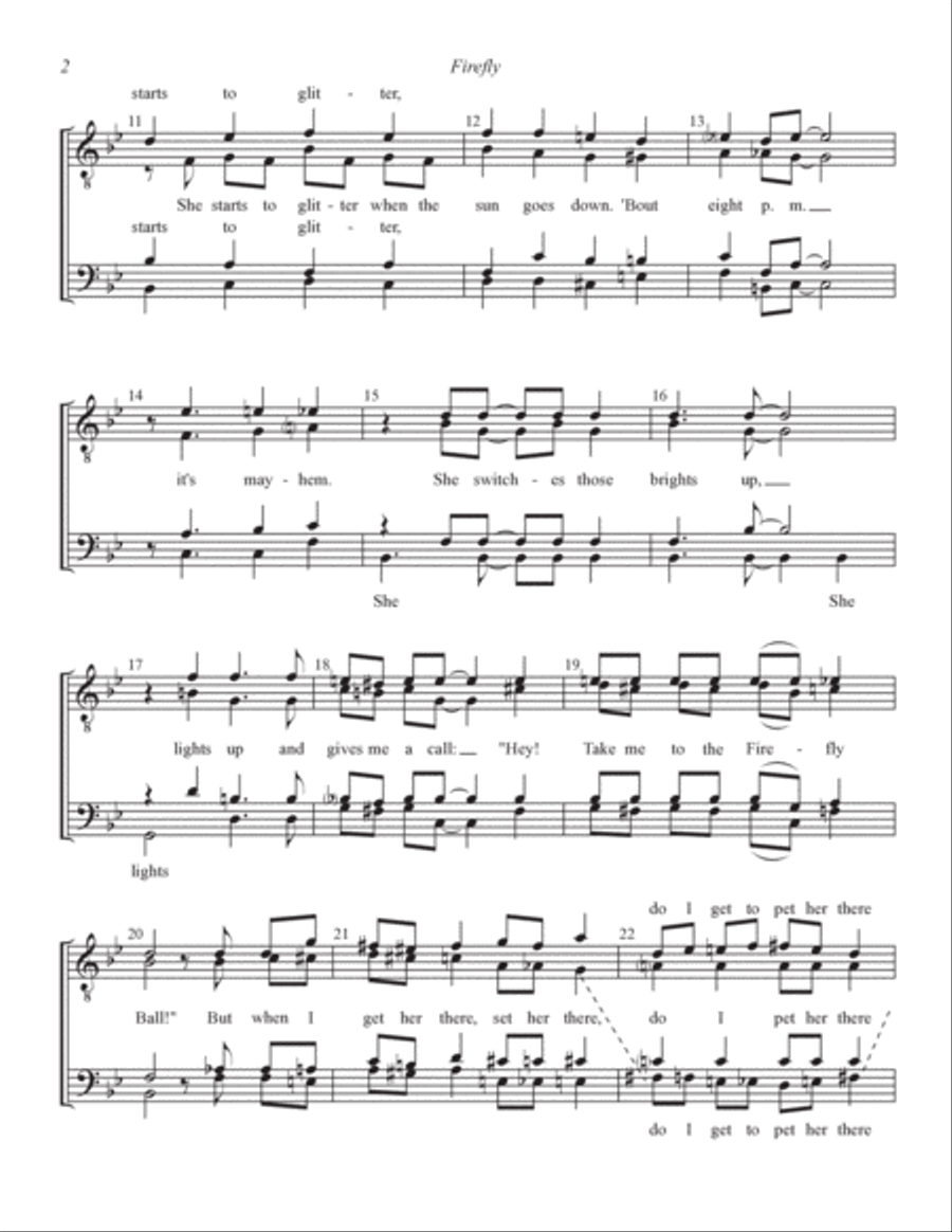Firefly (arr. Barbershop Harmony Society)