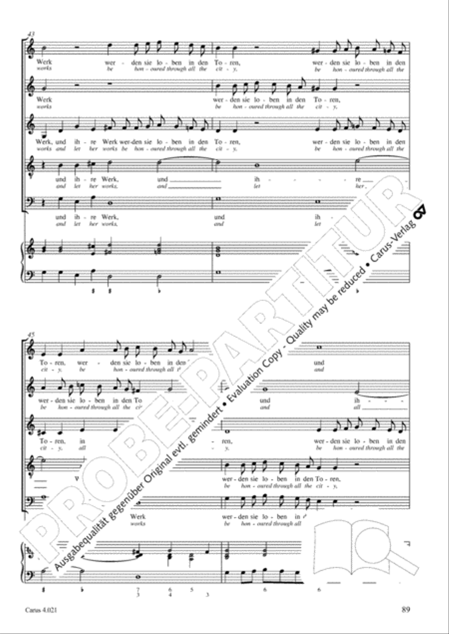 Schein: Israelsbrunnlein. Fontana d'Israel. Complete edition Choir scores gallery preview page 96
