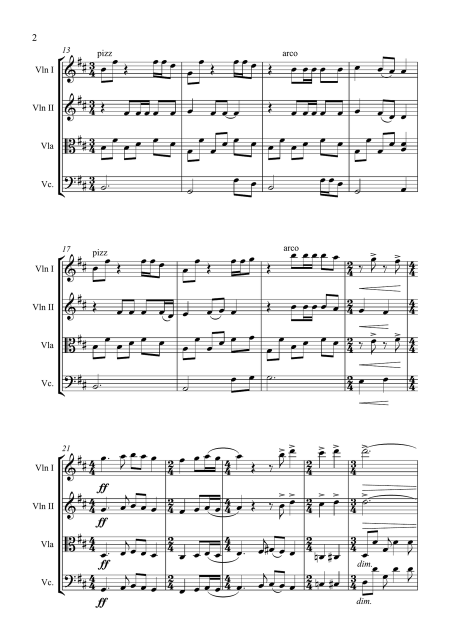 One String Quartet scores gallery preview page 3