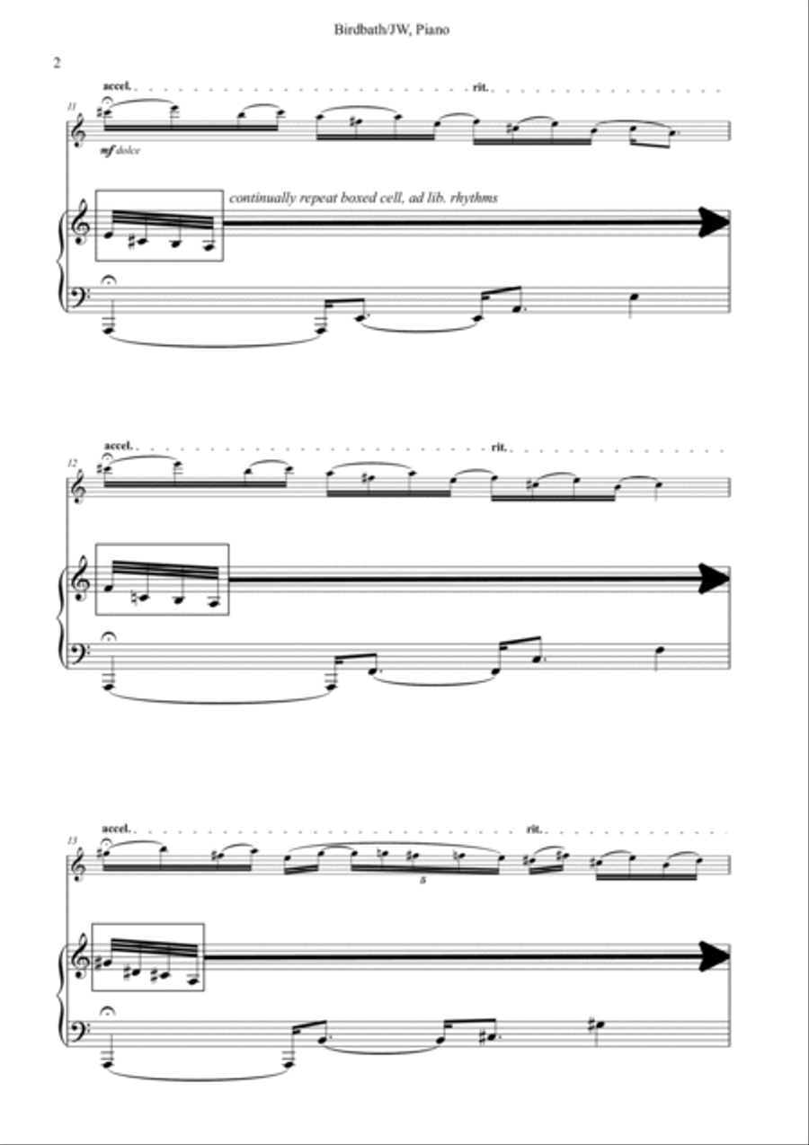 Birdbath Flute Solo scores gallery preview page 4