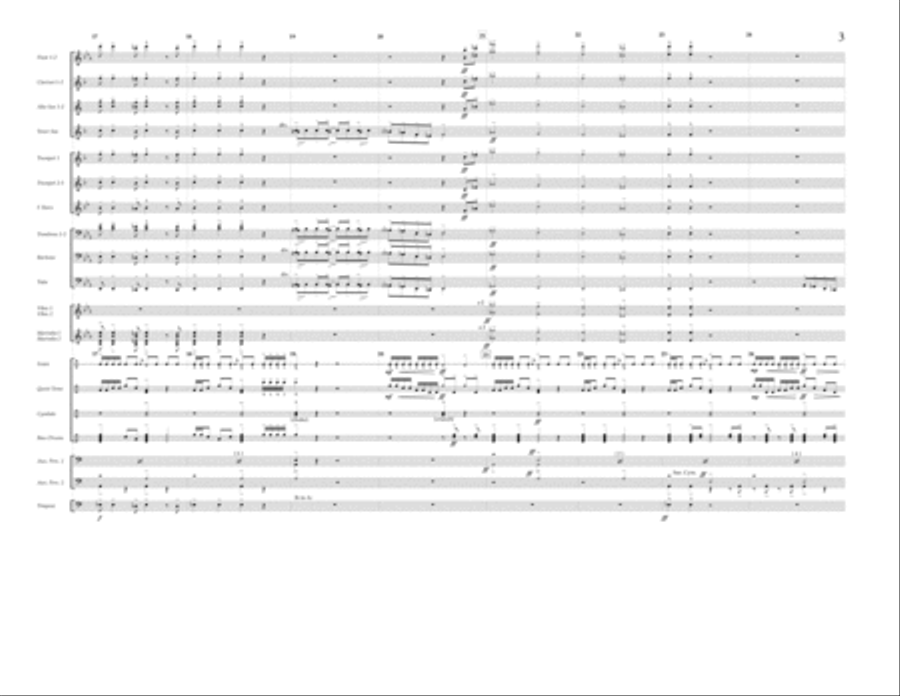 Queen Opener - Full Score Marching Band scores gallery preview page 3
