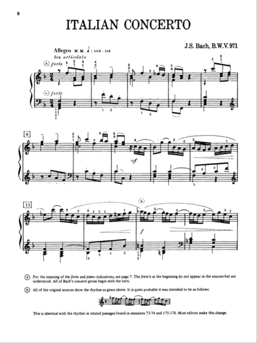 Bach -- Italian Concerto Small Ensemble scores gallery preview page 3
