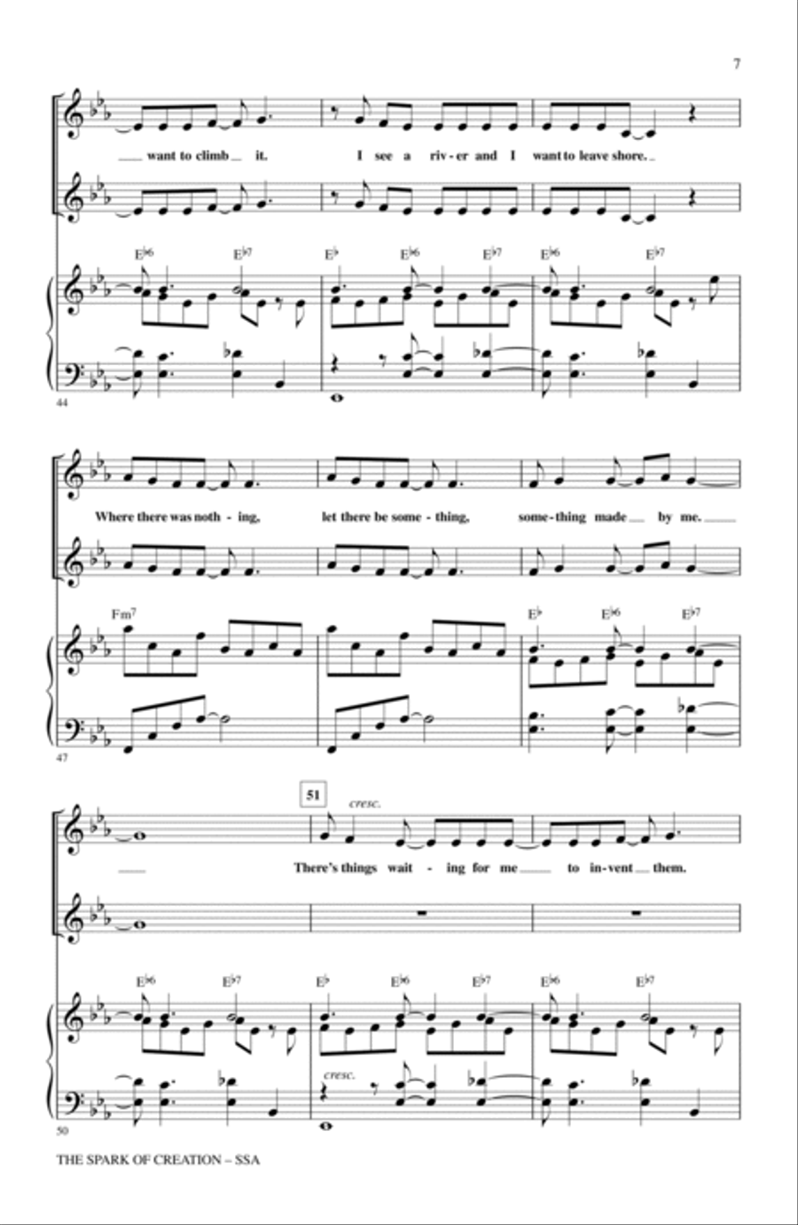 The Spark Of Creation (from Children of Eden) SSA scores gallery preview page 5