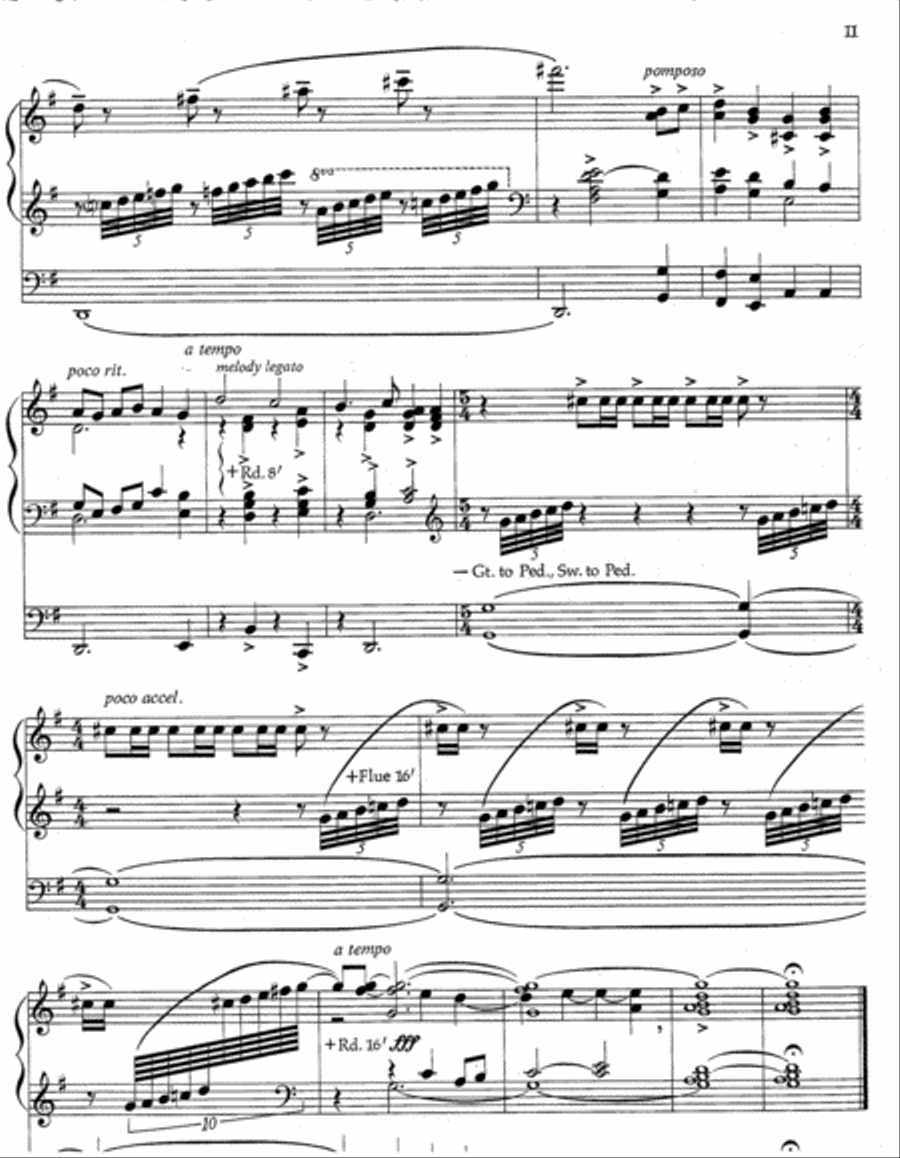 Paraphrase on Two Hymn Tunes Organ scores gallery preview page 4