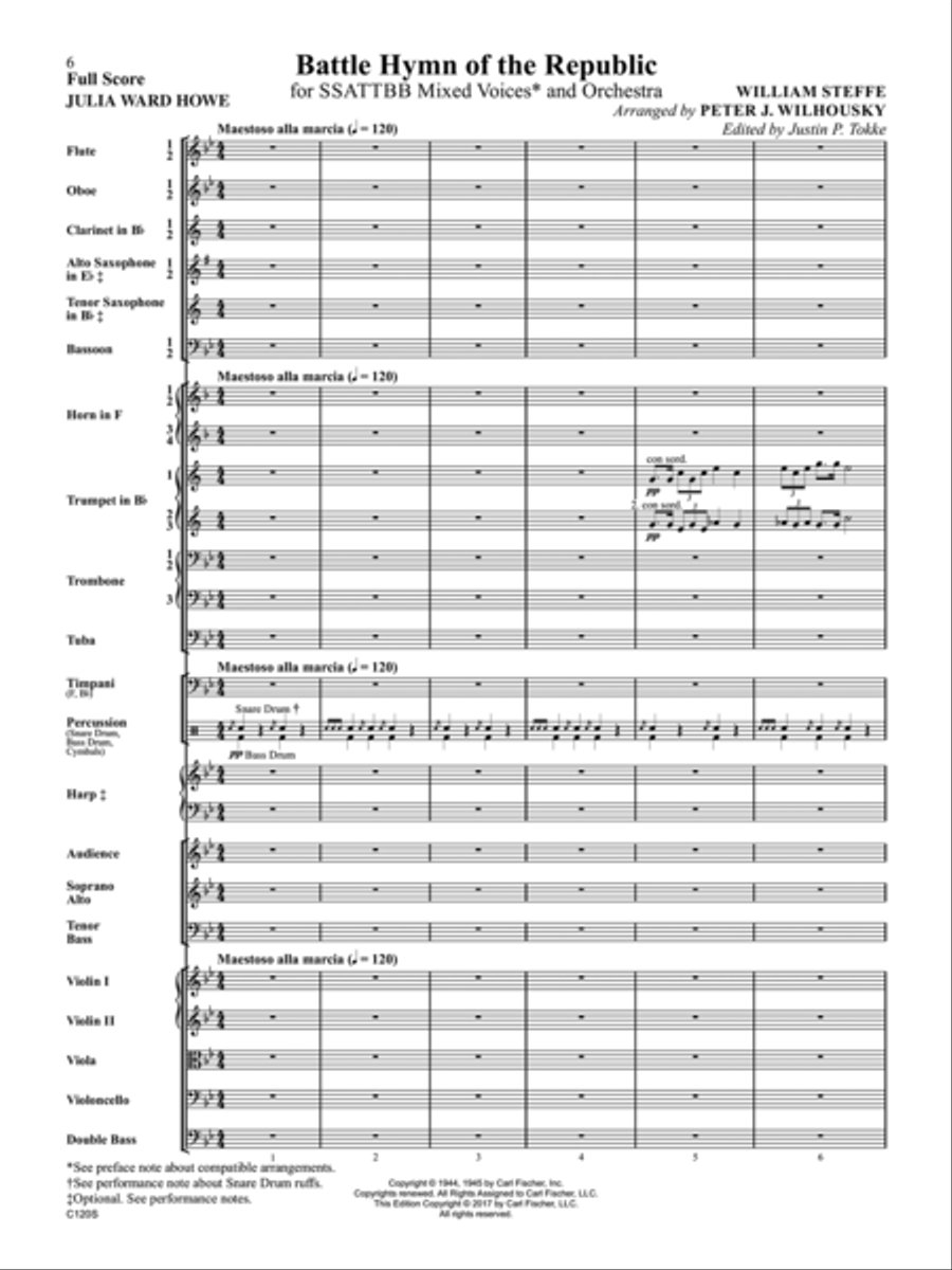 Battle Hymn of the Republic Orchestra scores gallery preview page 2