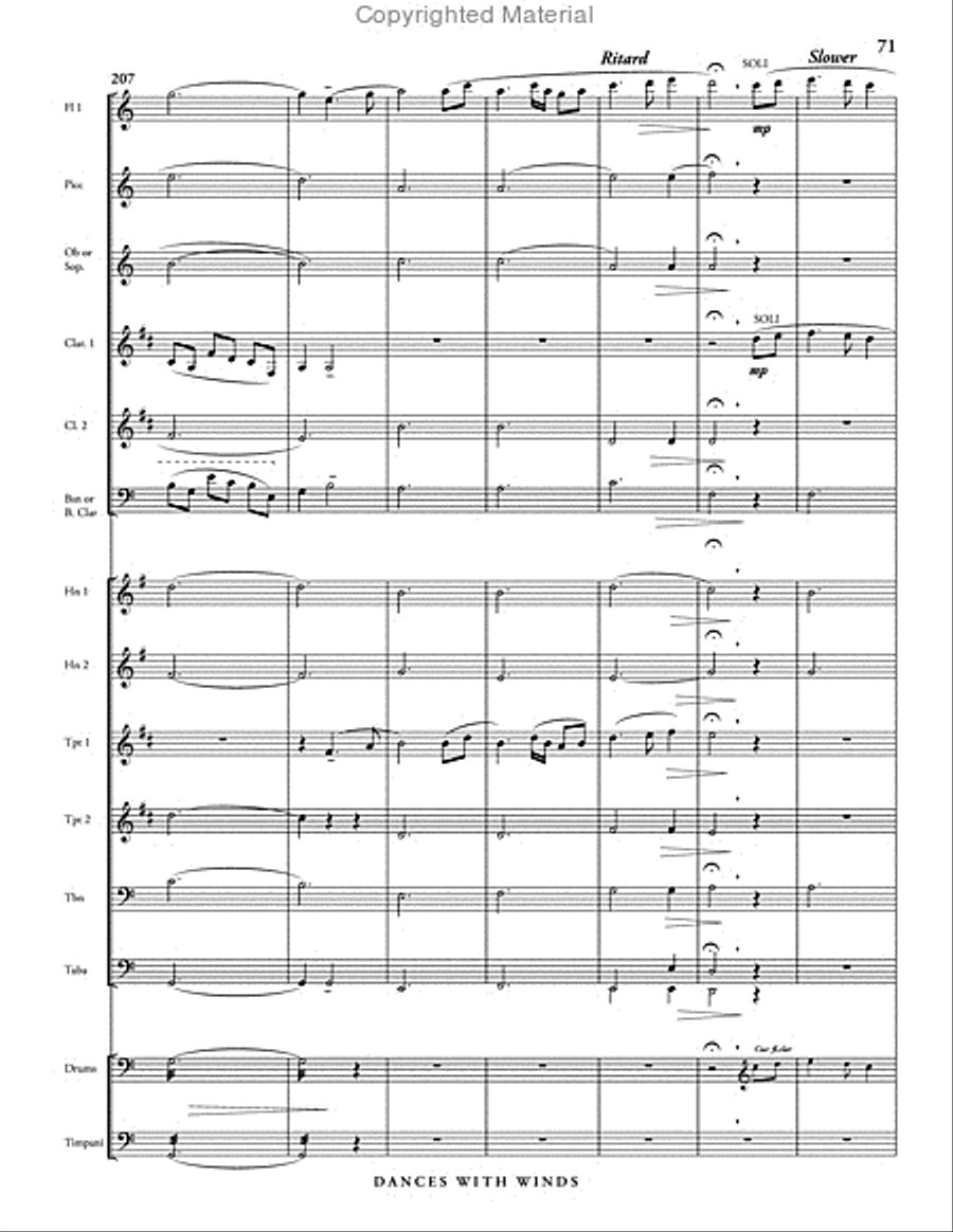 Dances with Winds Dances with Winds Concert Band scores gallery preview page 77