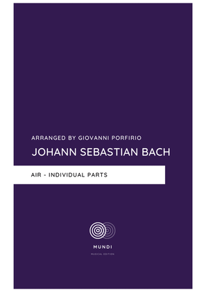 Book cover for AIR - Bach (Easy Saxophone Quartet)