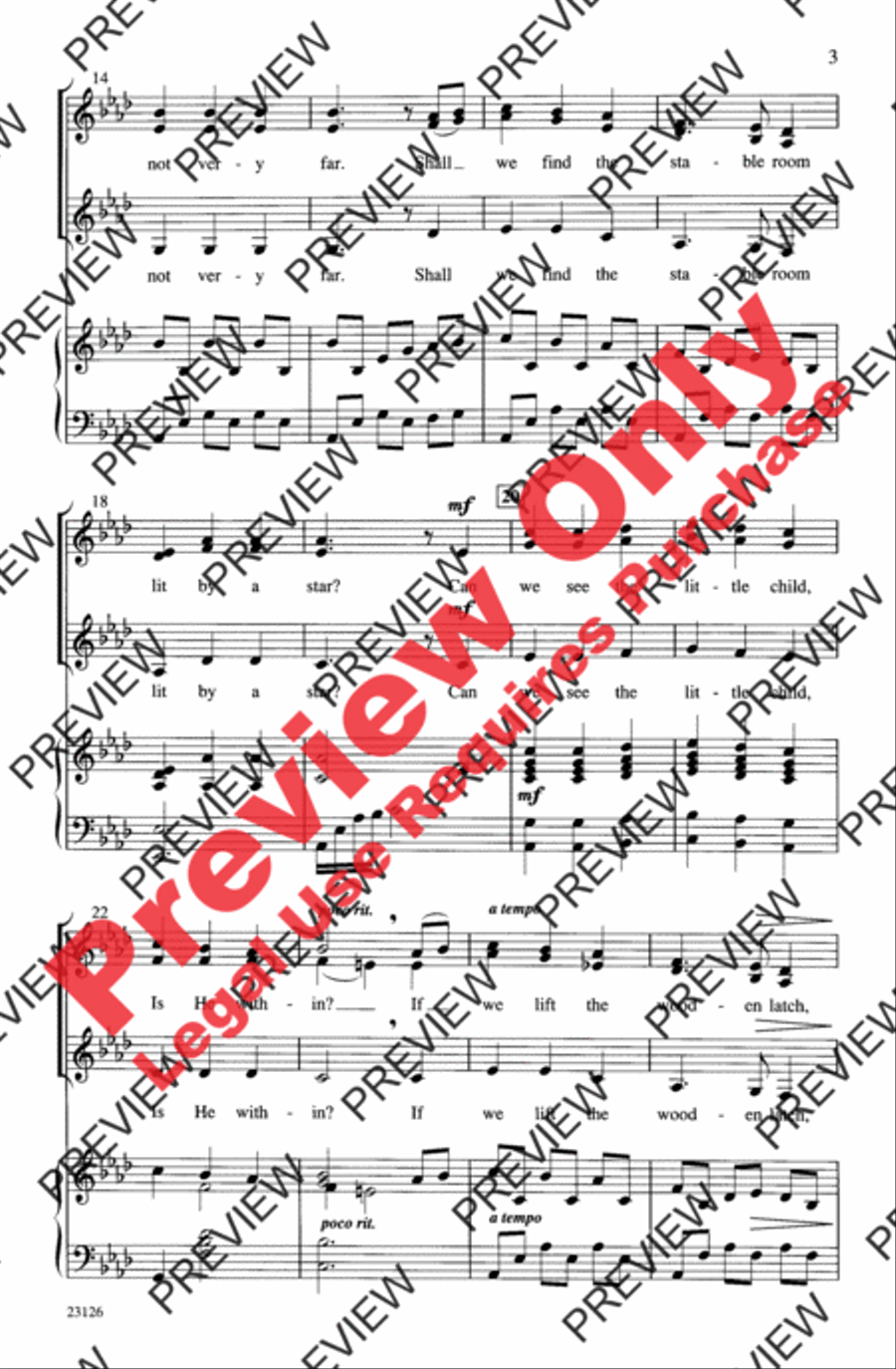 How Far Is It to Bethlehem? Women's Choir scores gallery preview page 3