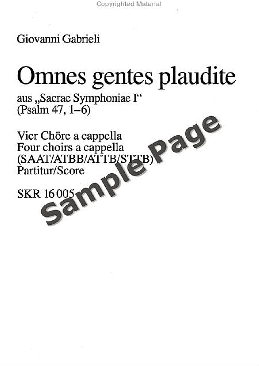 Omnes gentes plaudite Omnes gentes plaudite Mixed Choir scores gallery preview page 2