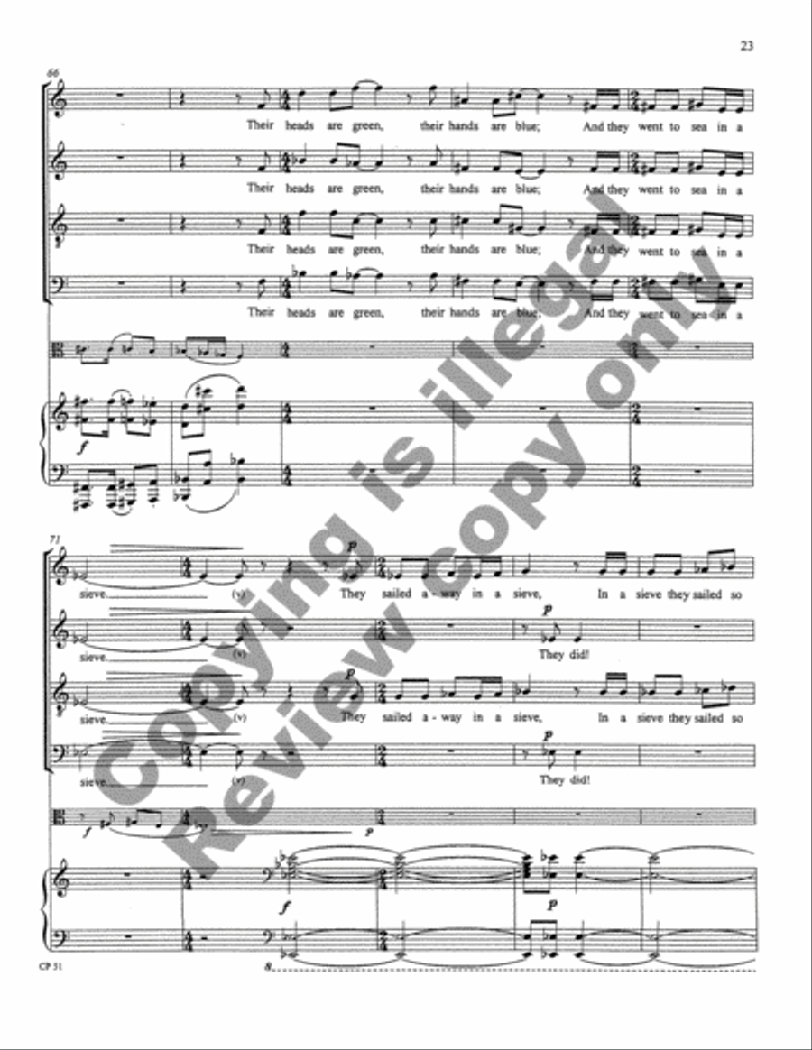 A Song, A Prayer, A Voyage 4-Part scores gallery preview page 52