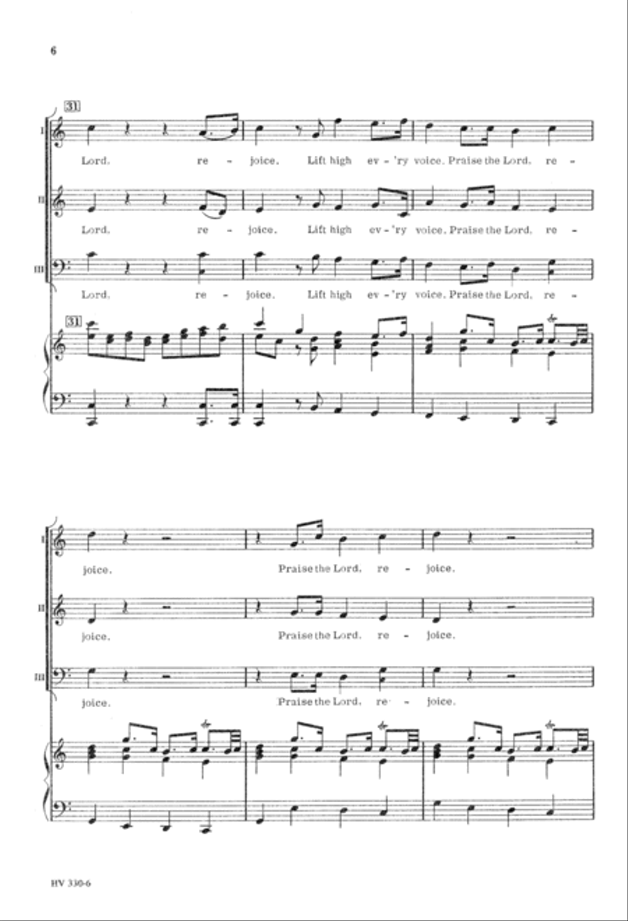 All Earth Sing Rejoice 3-Part scores gallery preview page 7