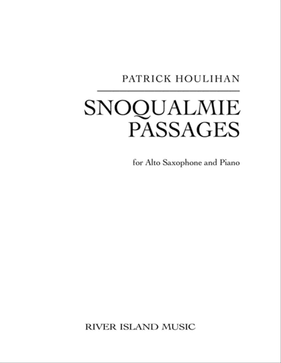 Snoqualmie Passages Alto Saxophone scores gallery preview page 1