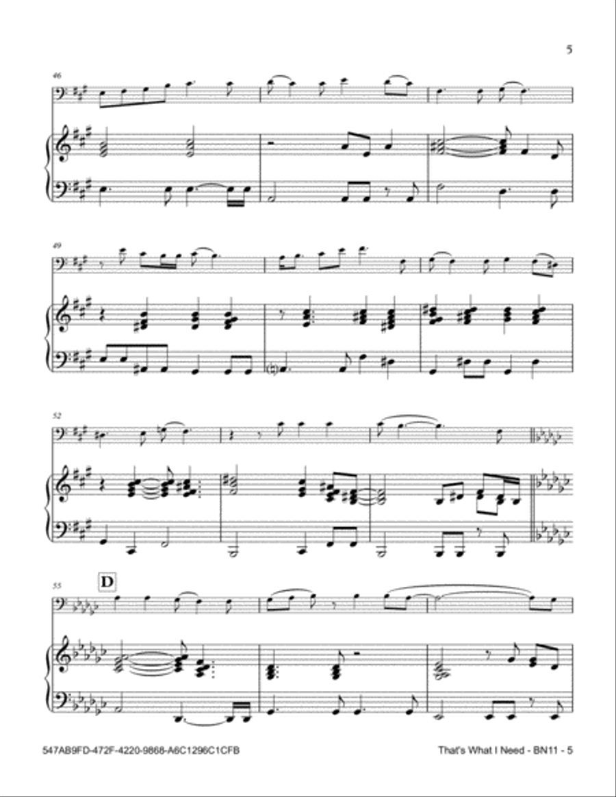 That's What I Need Bassoon scores gallery preview page 5