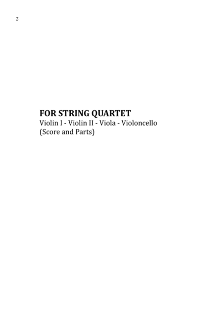 Stay With Me String Quartet scores gallery preview page 2