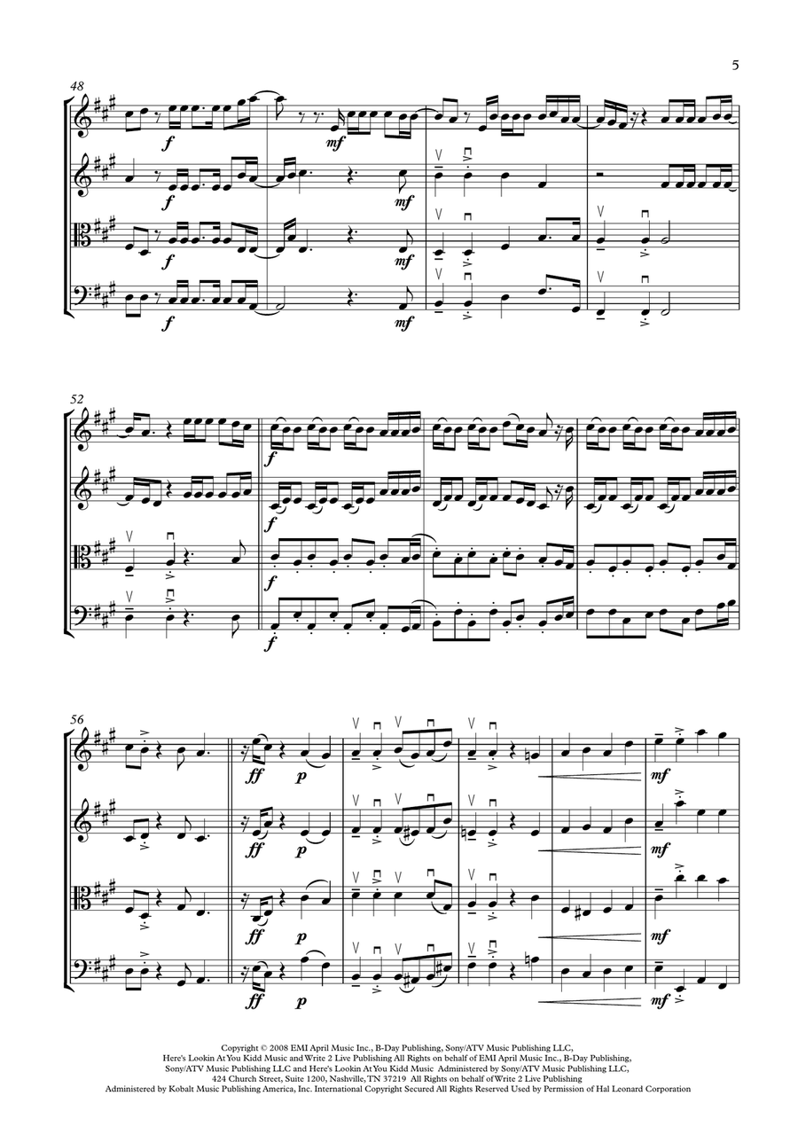 Halo String Quartet scores gallery preview page 5