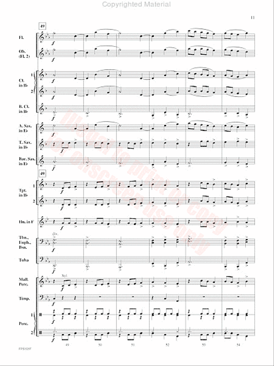 Adversary Adversary Concert Band scores gallery preview page 12