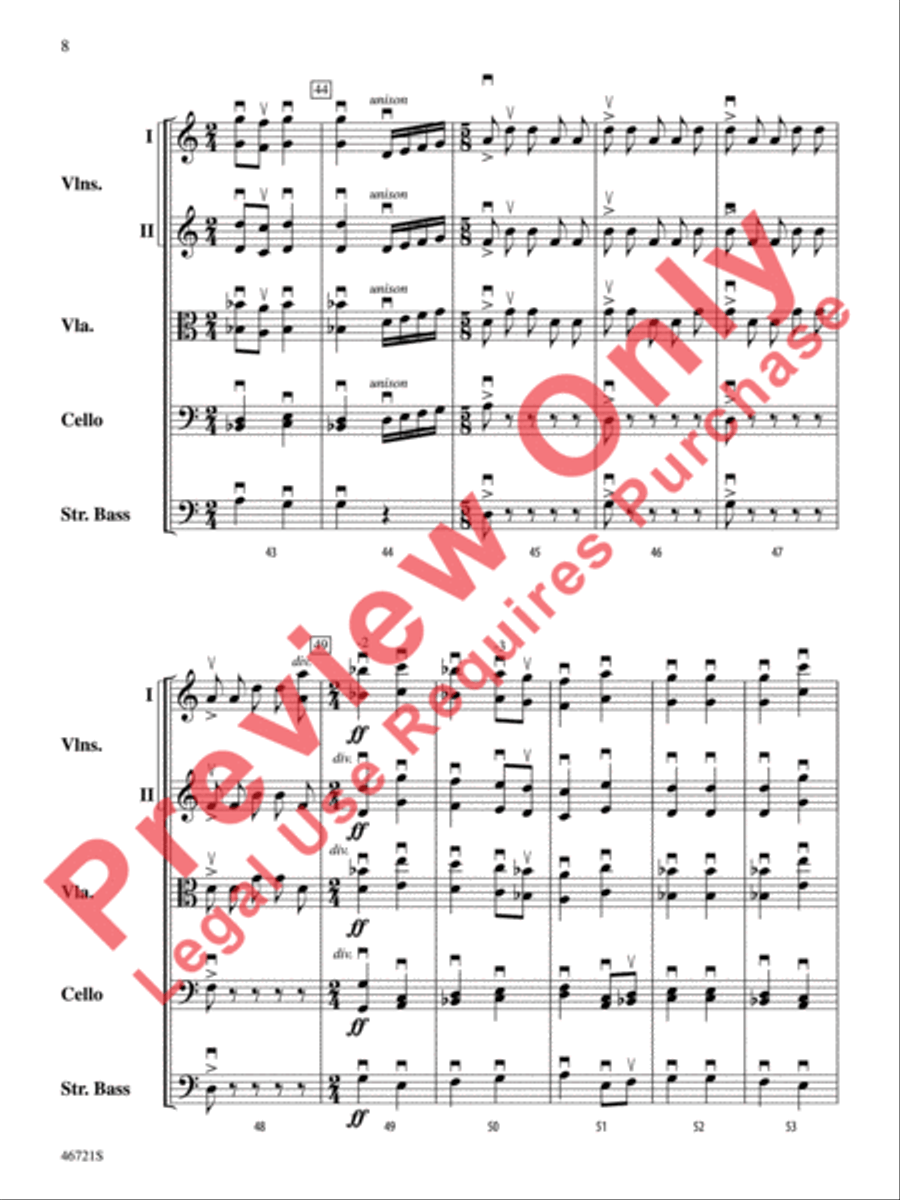 Petrushka String Orchestra scores gallery preview page 9