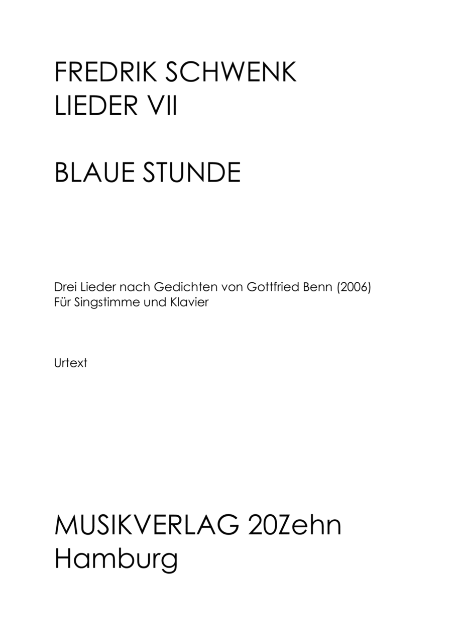 Blaue Stunde Voice scores gallery preview page 1