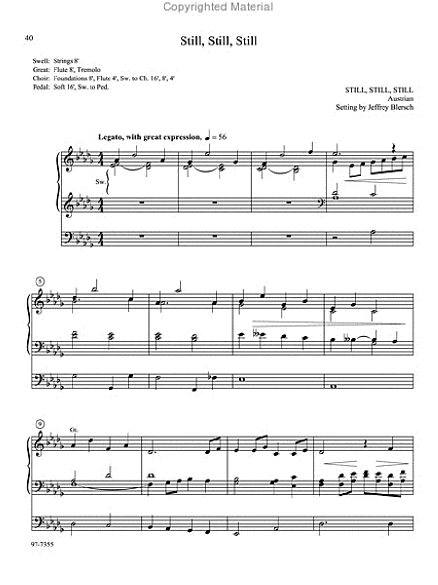 On Christmas Night: Eight Carols for Organ On Christmas Night: Eight Carols for Organ Organ Solo scores gallery preview page 9